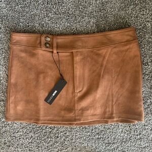 Fashion Nova Suede Mini Skirt